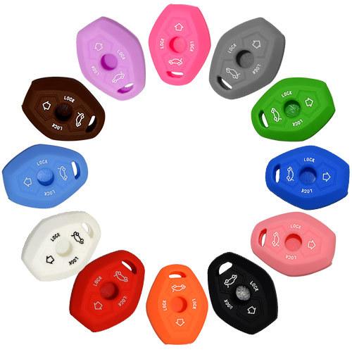Silicon Key fob Holder Case Chain Cover FIT For BMW E61 E53 E85 E36 E46 E39