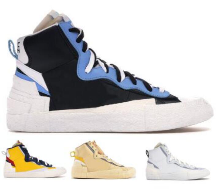 

Mid Sacai Mens Running Shoes Skateboard Blazes Snow Beach Black High Tops Women 2020 New Arrival Women Des Chaussures Trainers Sneakers, Grey