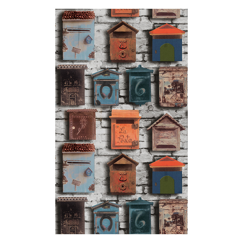 

Vintage nostalgic house pattern PVC wallpaper for bedroom living room office kitchen wall papers home decor bedroom decor wallp, 03-777