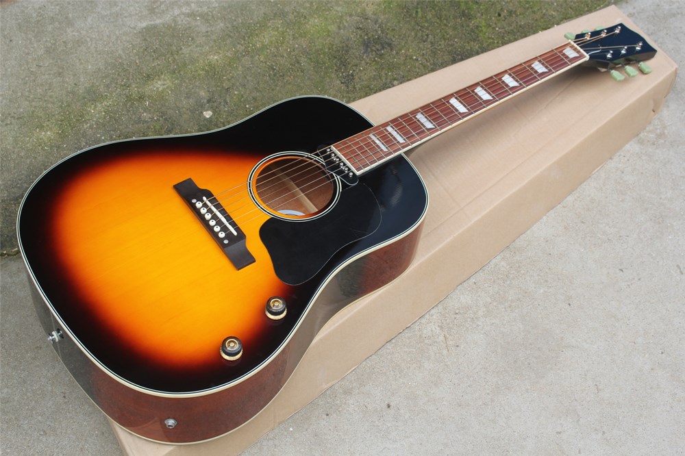 

Big Disccount Acoustic guitar with Bone nut/saddle,Body Binding,Rosewood fingerboard,Can be customized
