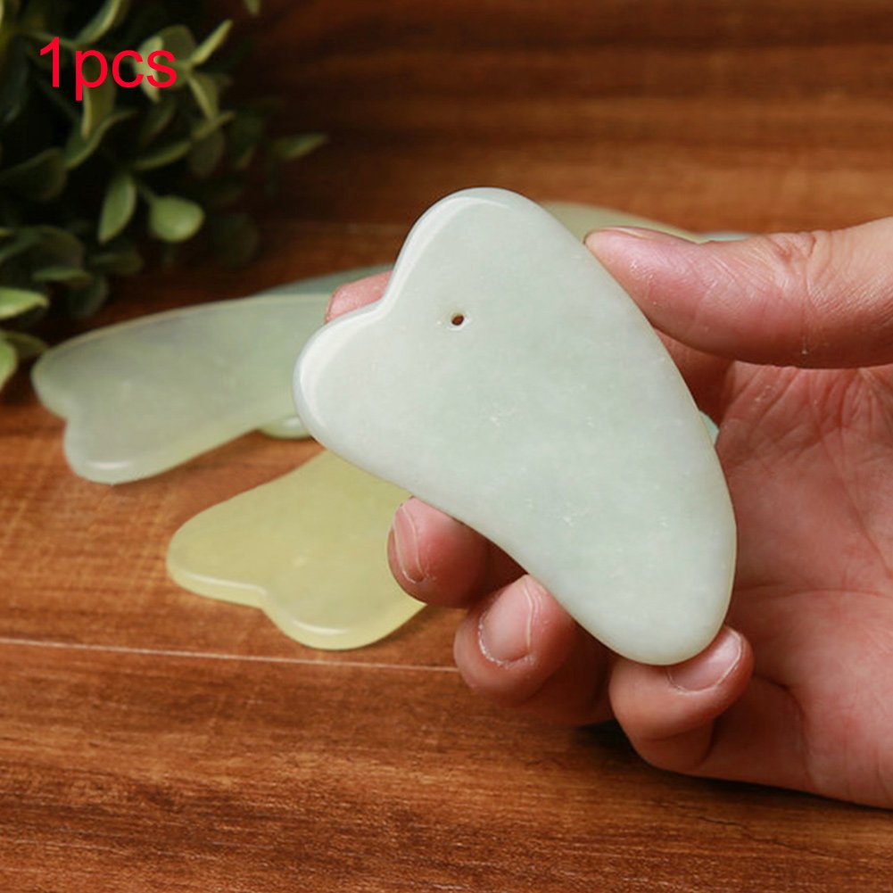 

Tamax JD005 Natural Jade Guasha gua sha Board Scraching Facial Eyes Scraping Gua Sha SPA Massage Tool Health Care Beauty Massager