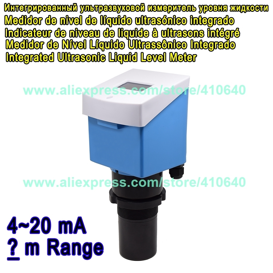 

Various Range Available Integrated Ultrasonic Water Level Gauge Ultrasonic Level Meter Liquid Level Sensor 4 to 20 mA In Default