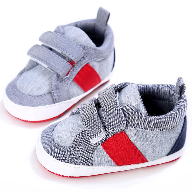 

TELOTUNY baby shoes Unisex Newborn Crib Soft Sole Shoes Sneakers Cotton patchwork Anti-Slip Toddler Baby casual 2020, Gray
