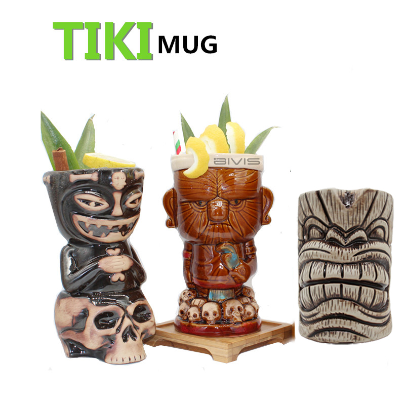 550 ml ottima idea regalo per la casa Tiki Tazze da cocktail in ceramica Tiki bicchieri in ceramica a tema hawaiano per cocktail e feste luau 550 ml ottima idea regalo per la casa Tiki Tazze da cocktail in ceramica Tiki bicchieri in ceramica a tema hawaiano per cocktail e feste luau