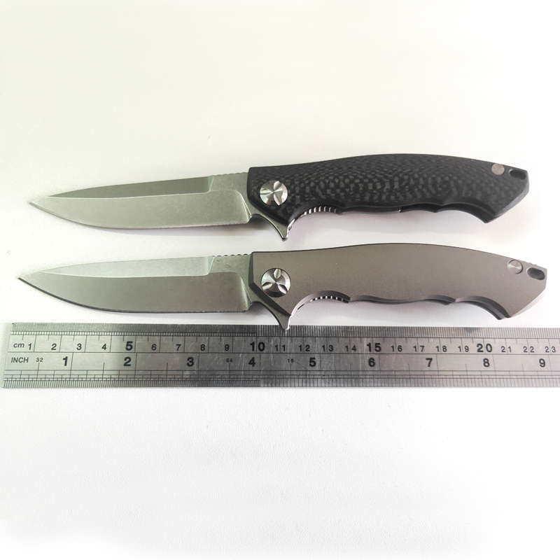 

Zero Tolerance ZT0454 Folding Knife D2 Blade Carbon Fibre Titanium Handle Outdoor knives Camping Hunting Tactical Tools Pocket Defensive EDC