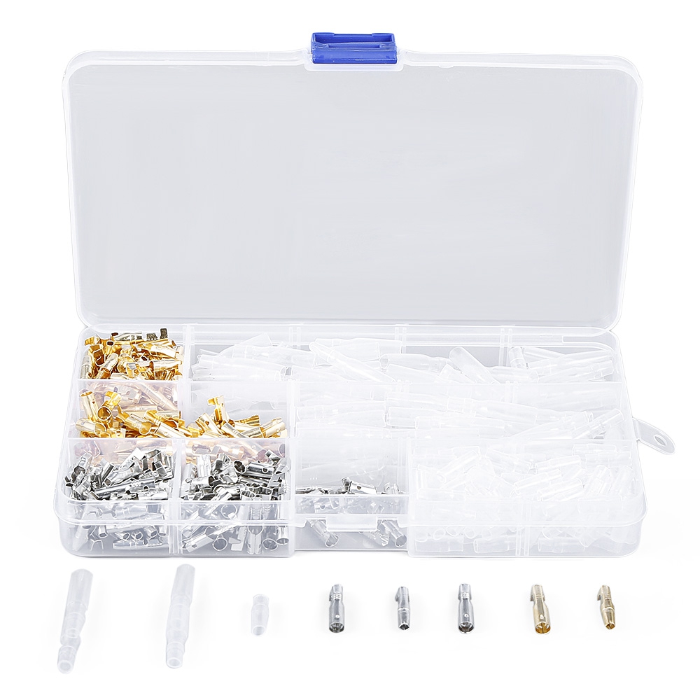 100 Sets 3.9mm Car Male /& Female Bullet Connectors Terminals+Insulation Covers