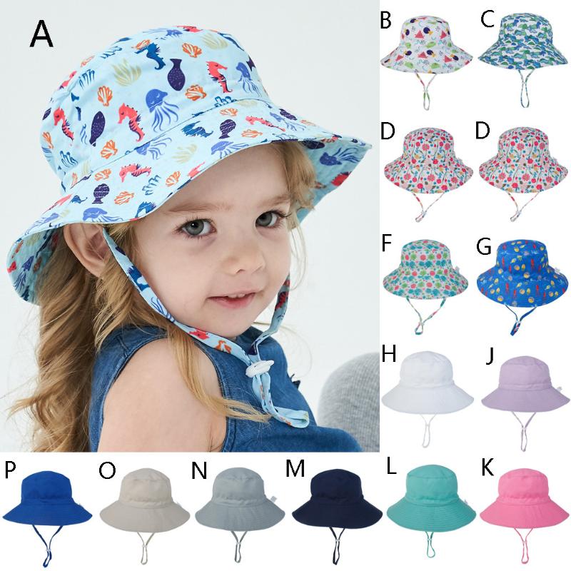 

Summer Baby Boys and Girls Sun Hat Sunscreen Cap Cartoon print Fisherman's Hat