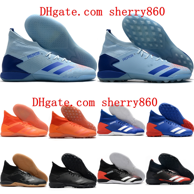 

2021 mens soccer shoes cleats PREDATOR 20.3 IC TF football boots indoor turf chuteiras high ankle botas de futbol, As picture 2