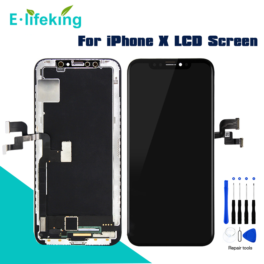 

AMOLED LCD For iPhone X Display Touch Screen Digitizer Assembly OEM Replacement TFT 100% Tested For iPhone X 5.8"