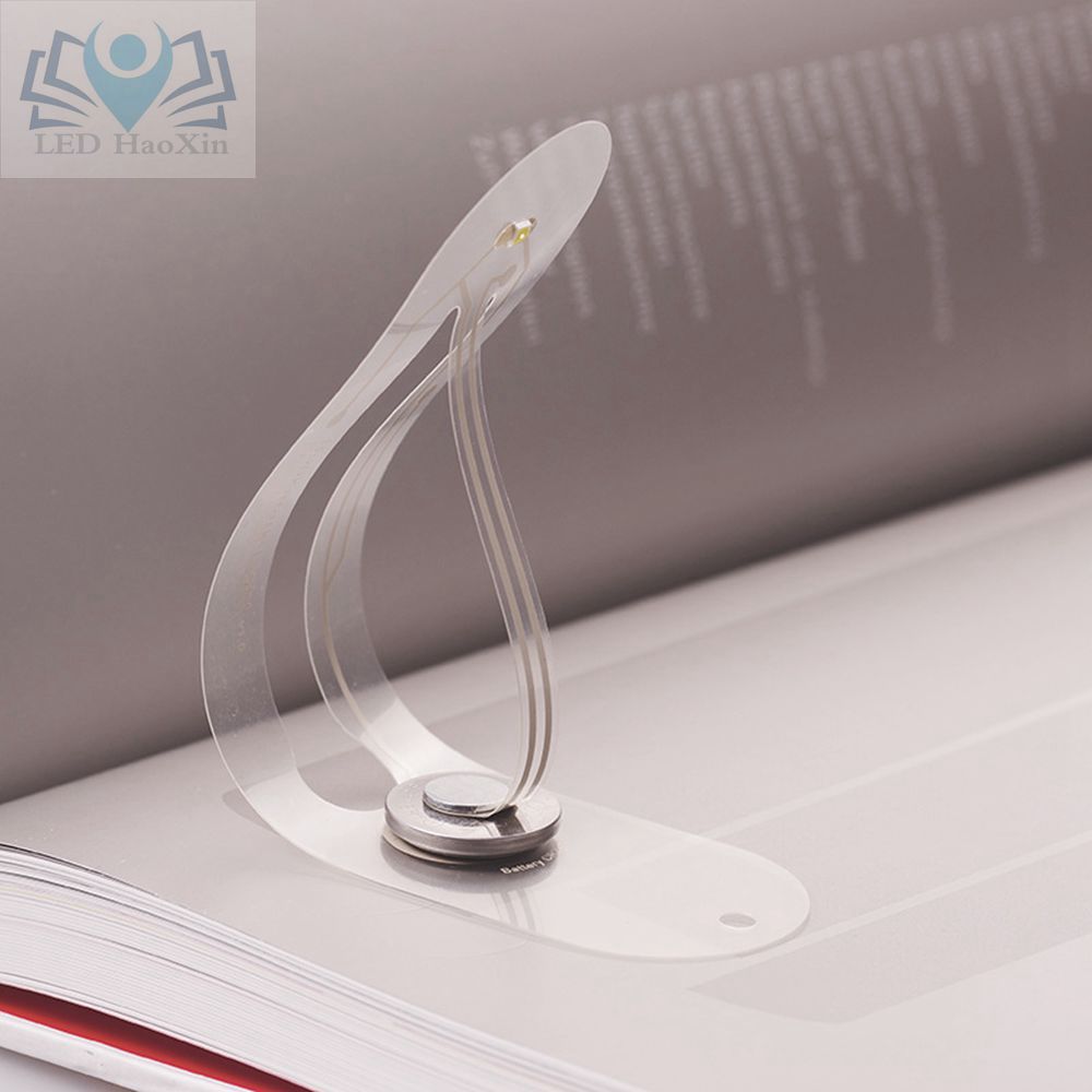

HaoXin Mini Portable LED Night Light for Reading Bulbs Novelty Card Flashlight Funny Book Light Bookmark lamp