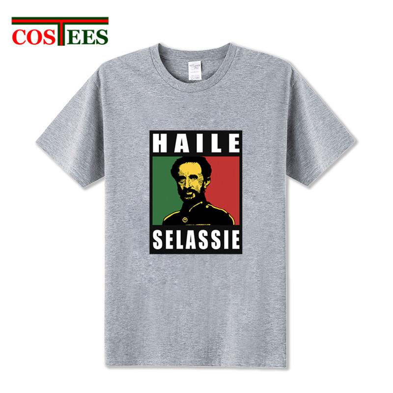 

Emperor T Shirt men Ethiopia Rastafari reggae T-Shirt Homme Short sleeve O-neck tshirt crossfit fitness Tee shirt
