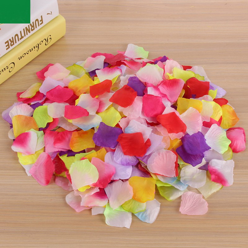 

1000Pcs Artificial Silk Rose Flowers Petals Party Wedding Decor Festival Romantic Rose Flower Petals Fake Petale de Mariage, A16