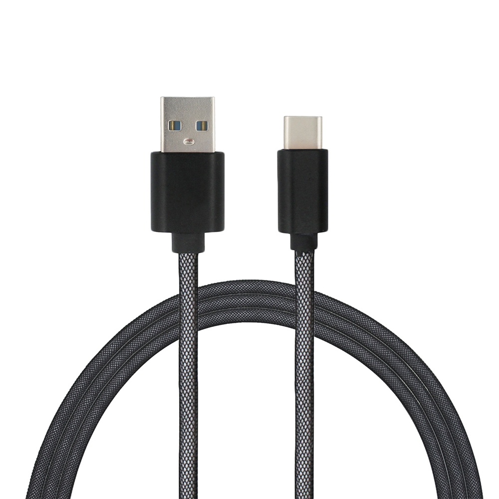 

Mini Smile 3.4A Quick Charge Usb 3.1 Type-C To Usb 2.0 Charging Data Transfer Cable 100CM, Black