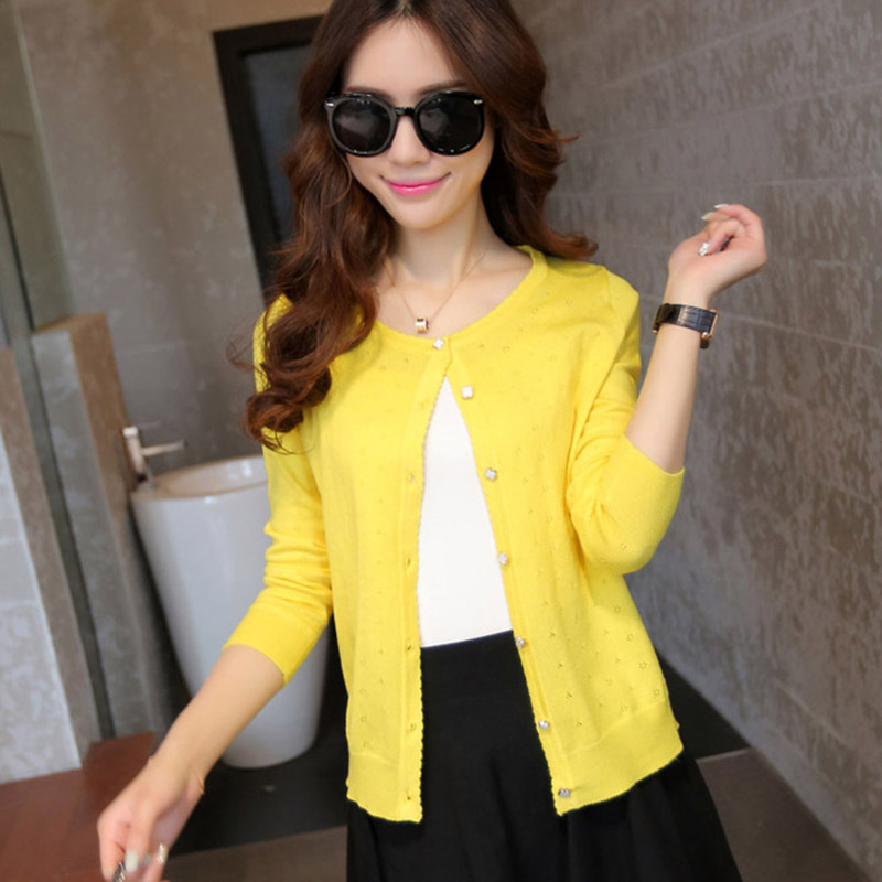 

new Sweater Women Cardigan Knitted V-Neck Woman Cardigans Tops poncho pull femme Sweater Coat Long Sleeve Crochet Female Casual, Beige