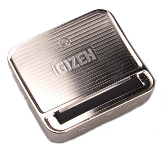 

Hot Selling 70mm Pyramid Cigarette Box Semi-automatic Stainless Steel Metal Box Cigarette Maker