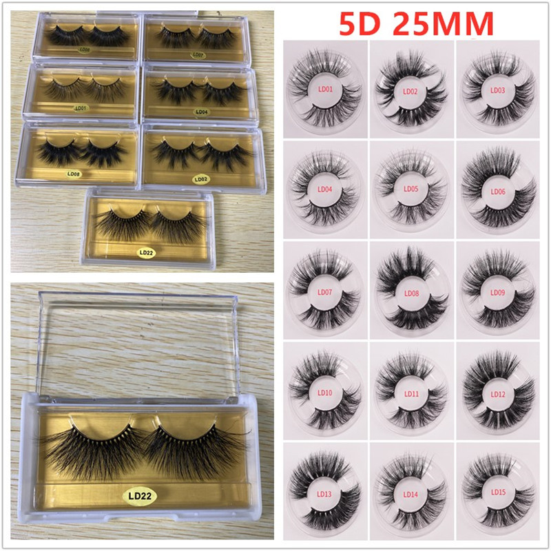 

5d mink lashes 25mm Long thick Mink Lashes 3d mink eyelashes 29 styles eye makeup maquillage epacket