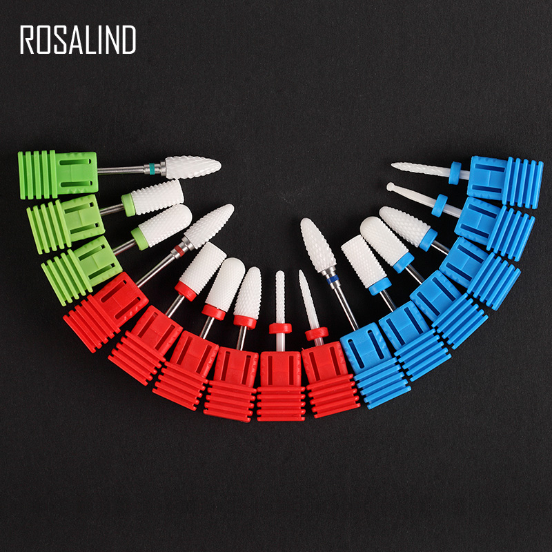 

ROSALIND machine for removing 1PCS for pedicure tools Nail ceramic grinding head flat head sander Apparatus Manicure