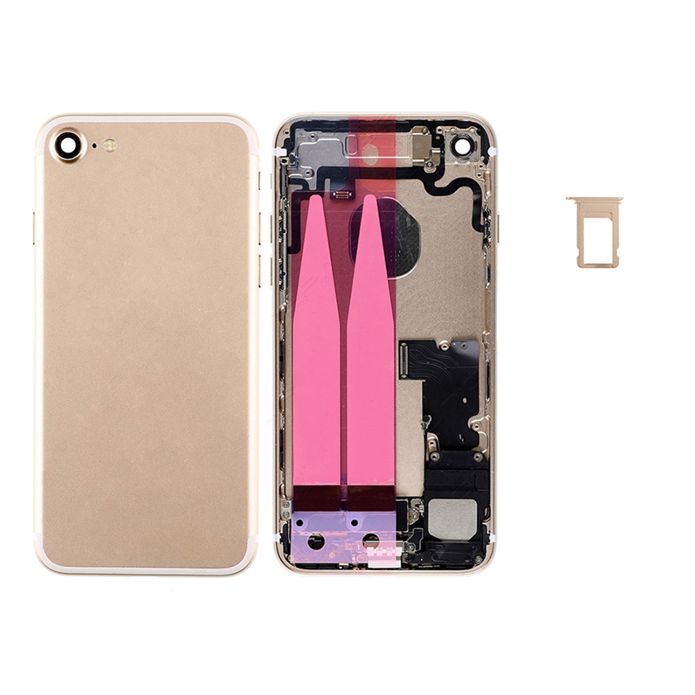 

10pcs New metal Back Middle Frame Chassis Full Housing Assembly Battery Cover with Flex Cable For iphone 7 7G Plus Repair Parts