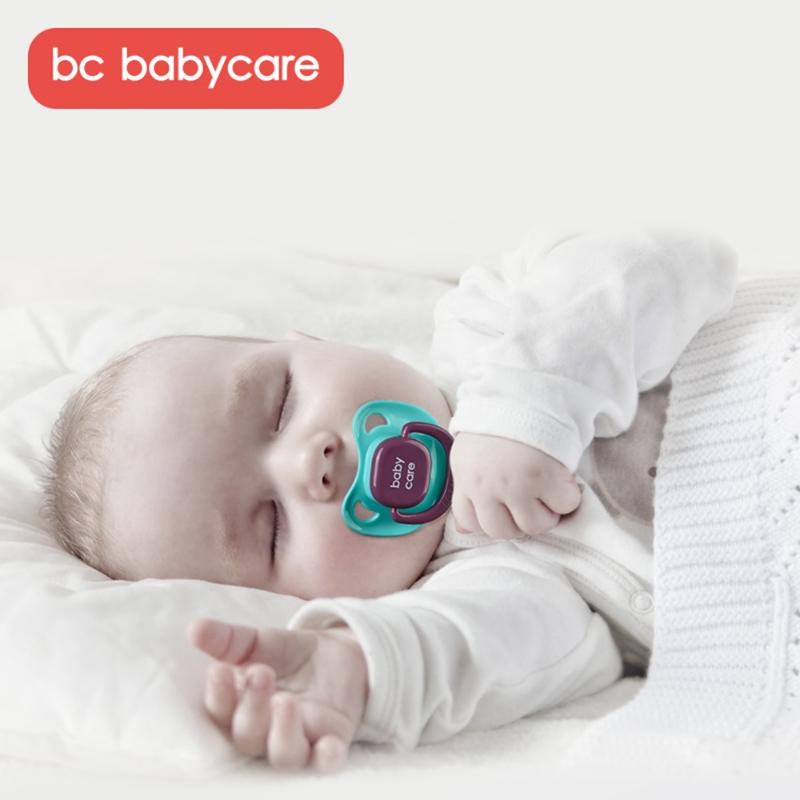 

BC Babycare Silicone Baby Pacifier Infant Breathable Thin-root Nipple Teether Safe Tritan Newborn Pacifier BPA Free
