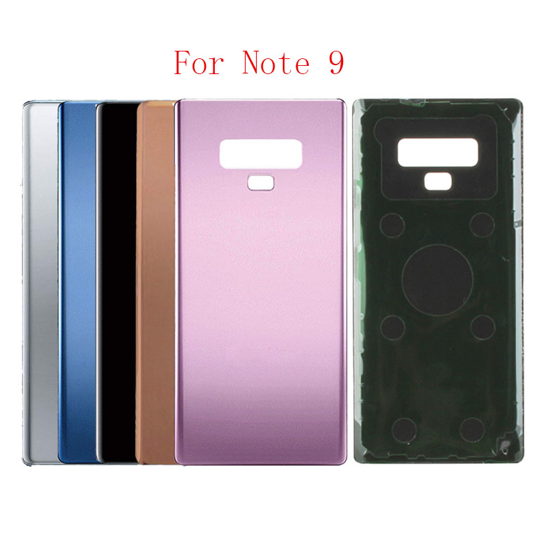 

10pcs Glass Material Rear Battery Door Case For Samsung Galaxy Note9 SM-N960F/DS SM-N960U Back Glass Housing Cover for note 9