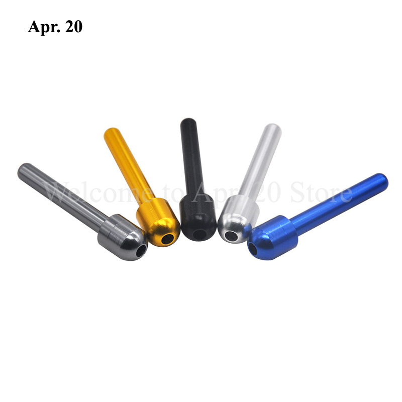 

Snuff Tube Metal Snuff Straw Aluminum Sniffer Snorter Cigarette Pipes MP032