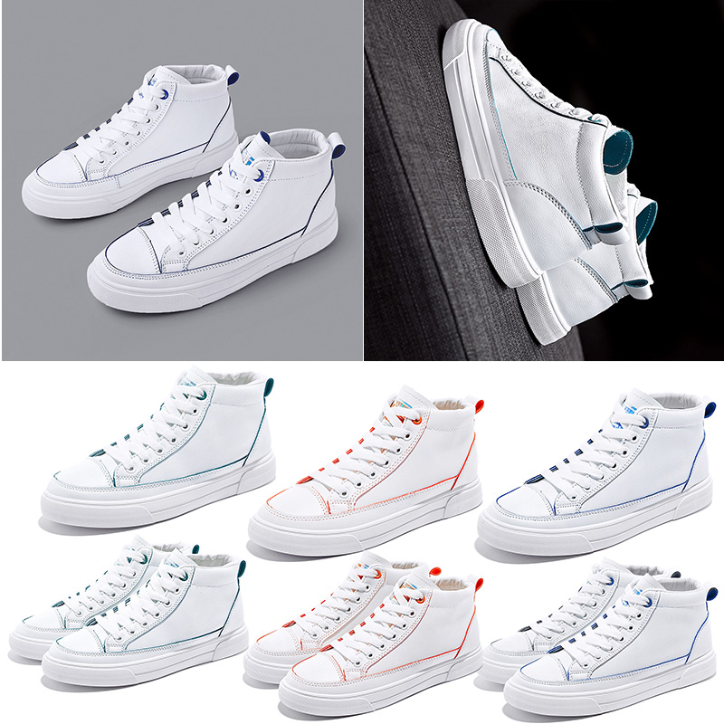 

athletic women canvas plat shoes triple white red green blue fabric comfortable trainers designer sneakers 35-40, A1 white red