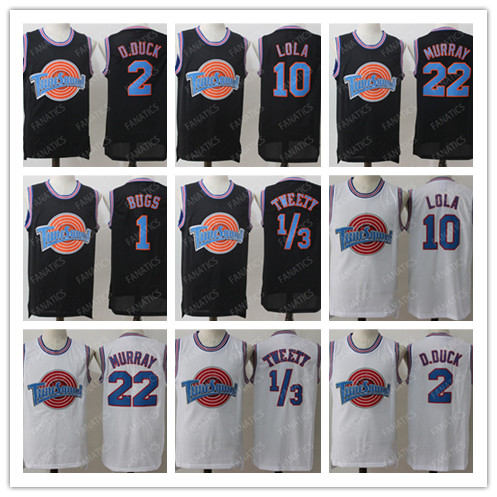 

Space Jam Movie Tune Squad Looney Daffy Duck Lola Bugs Bunny TAZ Tweety Michael Basketball Jersey, As pic