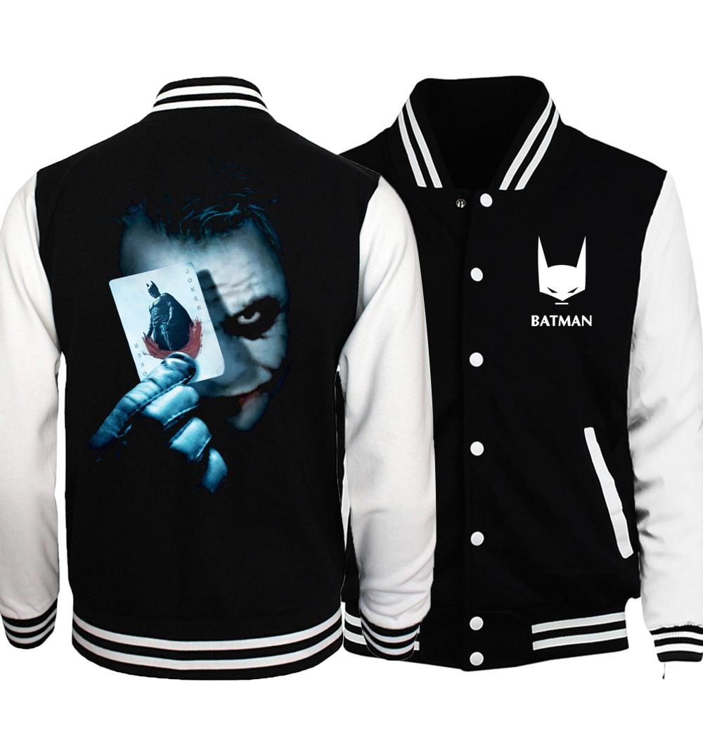 

LeadThe Joker Poker print men jacket spring fashion MMA Super Villain Heath Ledger brand clothing sweathsirts funny hoodies