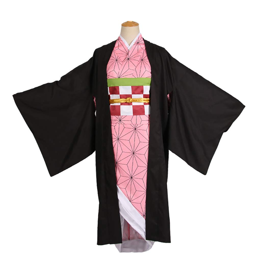 

Demon Slayer Kimetsu no Yaiba Kamado Nezuko Uniform Cosplay Costume, Black