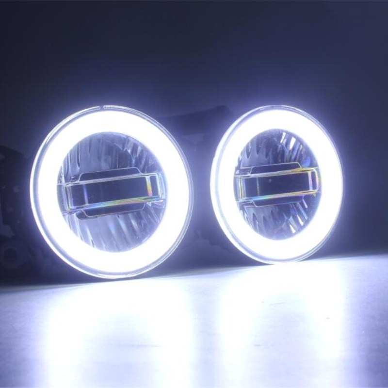 

luckeasy 3in1 Highlight Angel Eyes + LED Daytime Running Light + LED Fog Lamp Fog Lamp For Explorer 2013 2014 2015 2016