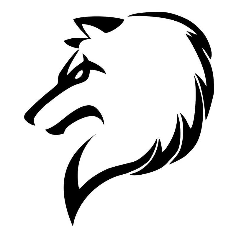 

16*14.2cm Wolf Car Sticker Handsome And Cool Stickers Motorcycle SUVs Bumper Car Window Laptop Car Stylings, Color