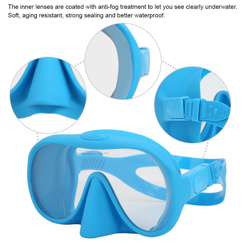 

Swimming Glasses Anti-fog Silicone Anti-Fog Swimming Glasses Foldable Portable Tempered Glass Goggles DM-408 Diving Equipment
