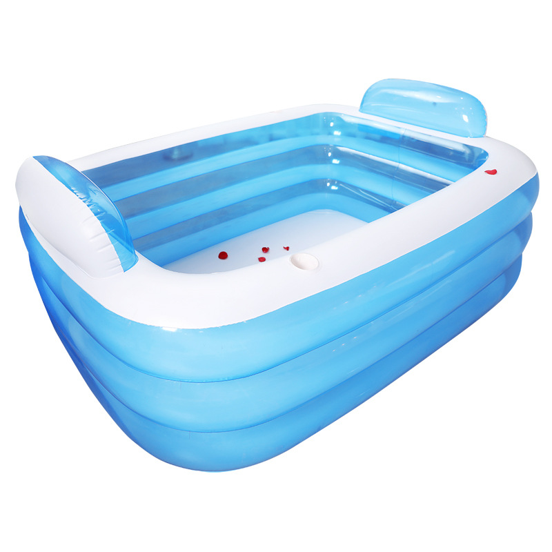 

Double bath three layer special thickened swimming pool adult insulation pool baby bath inflatable cushion child play