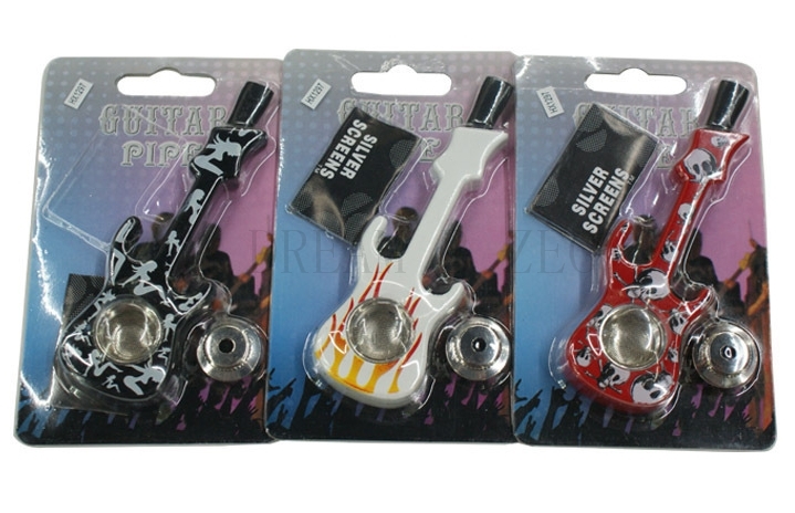 

Guitar-shape Design Smoking Pipe Tobacco Pipe Portable Filter Tobacco Stems Cigarette Holder Smoking Sets Men's Gift