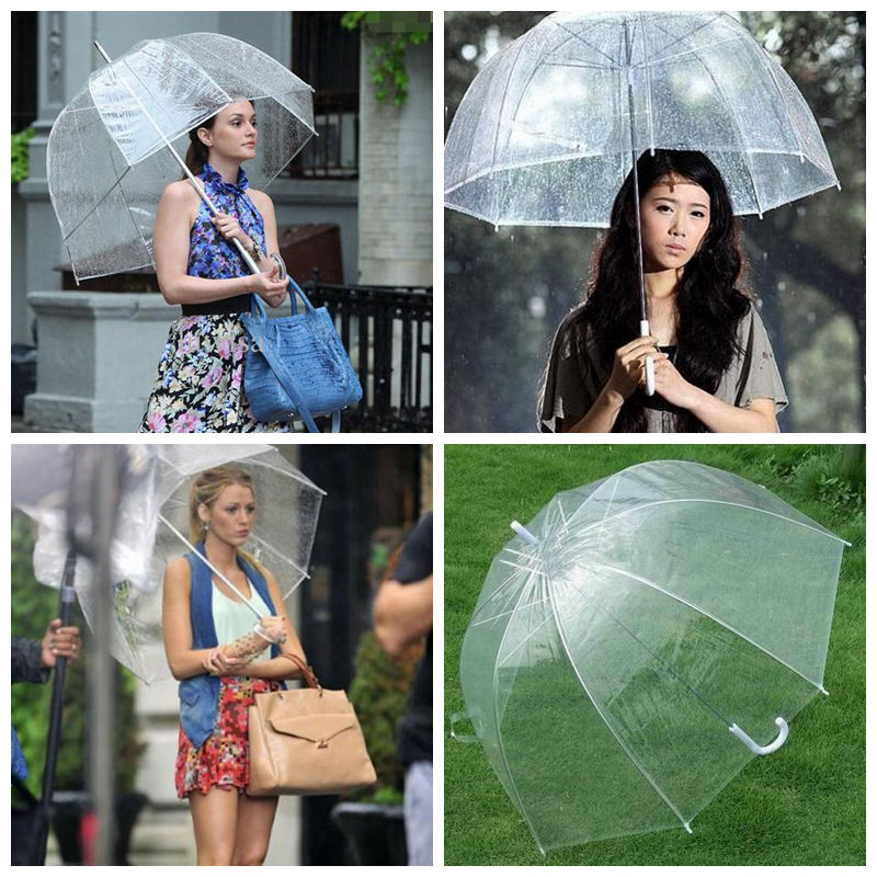 

Big Clear Cute Bubble Deep Dome Umbrella Gossip Girl Wind Resistance Umbrellas Household Sundries Umbrellas LSF20