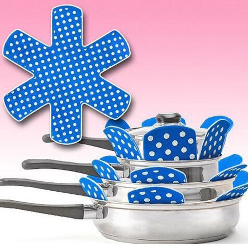 

3Pcs Non-woven Fabric Pots Pans Separator Scratchproof Protectors for Table Pot Pan Separator Placemat Kitchen Tools