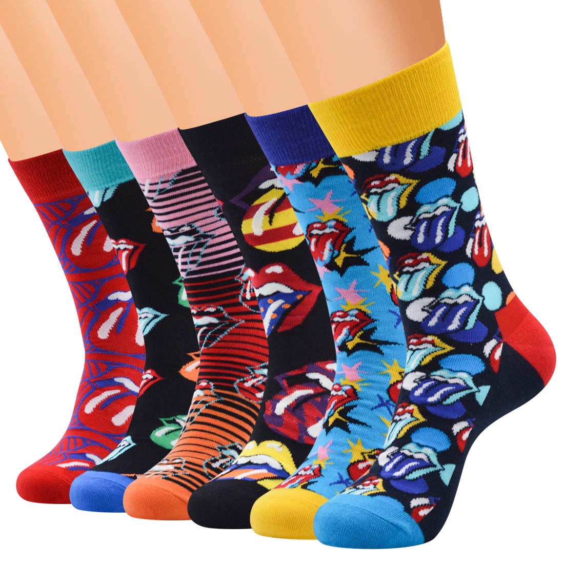 2020 Online Hot Selling Funny Design Custom Men Happy Socks Wholesale