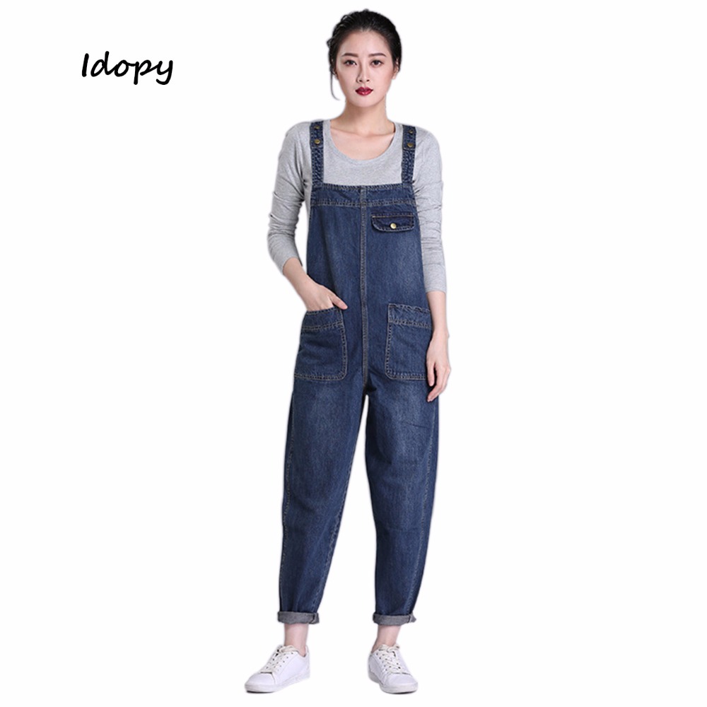 high Waist Jeans Trousers Clothes Cowboys Frayed Vintage Jumpsuits Loose