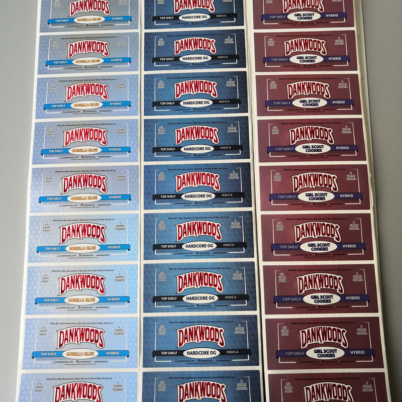 

New DANKWOODS only sticker Packwoods Roll cork bottle Packaging Only stickers Dankwoods Backwoods Roll packaging labels