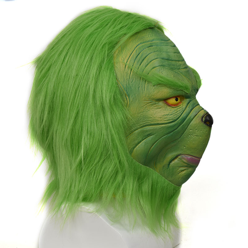 

Halloween Green Mask Christmas Masquerade Party Masks Costumes Accessory Cosplay Headgear Face Funny Performance HH9-2542