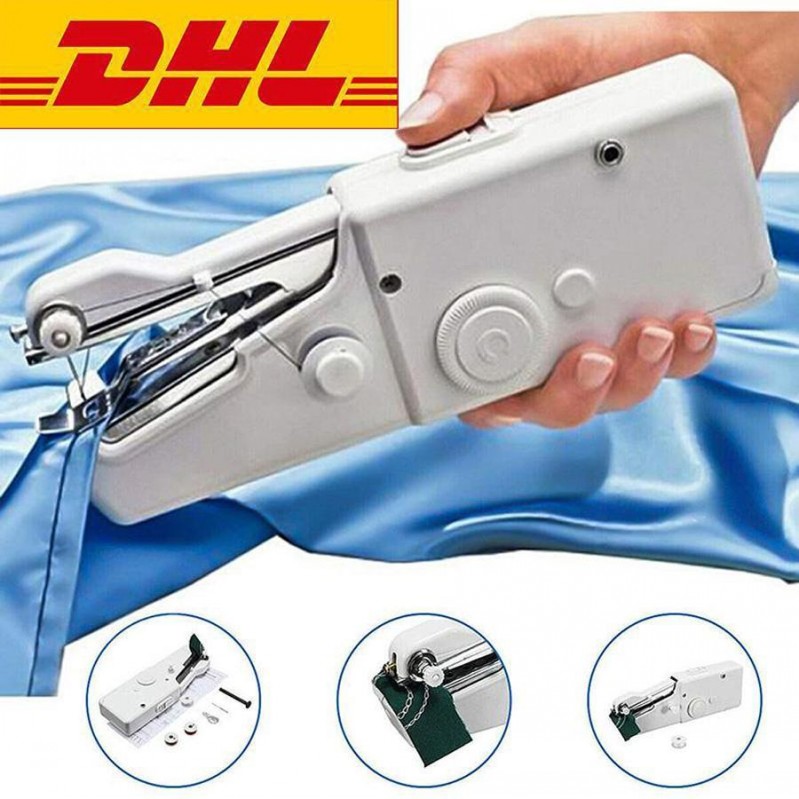 

DHL Free Ship Handy Stitch Handheld Electric Sewing Machine Mini Portable Home Sewing Quick Table Hand-Held Single Stitch Handmade DIY Tool
