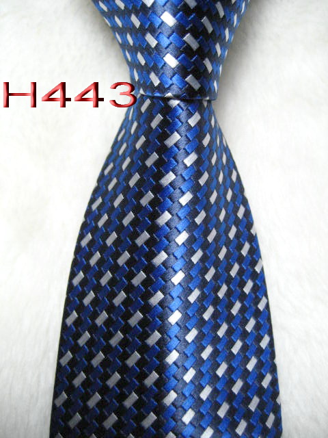 

H443 #100%Silk Jacquard Woven Handmade Men's Tie Necktie