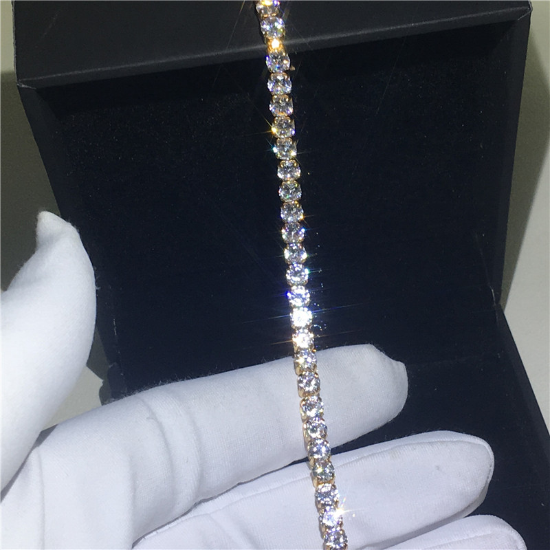 

choucong Simple Fashion bracelet Rose Gold Filled Crystal Zircon cz Party Wedding bracelets for women Hand Jewerly