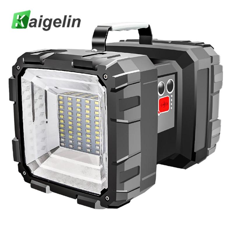 

40W Double Head L2+SMD LED Portable Spotlight Outdoor Ultra Bright USB Rechargeable Searchlight for Camping Fishing