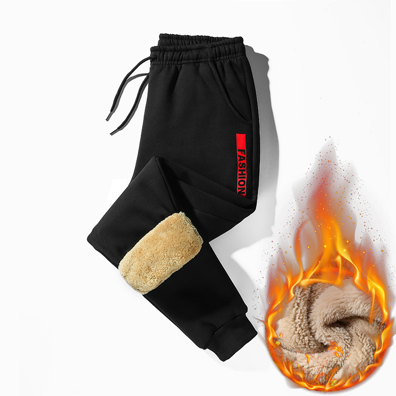 

Men Pants Male Trousers Athletic Winter Casual Fashion Solid Plus Size, Black 3