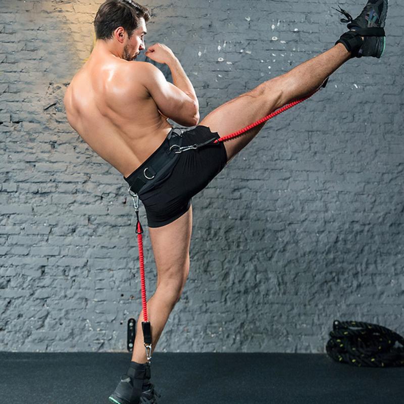 

Hot Sale Fitness training resistance belt leg strength training rally muscle resistance band Muscle Belt Band#4