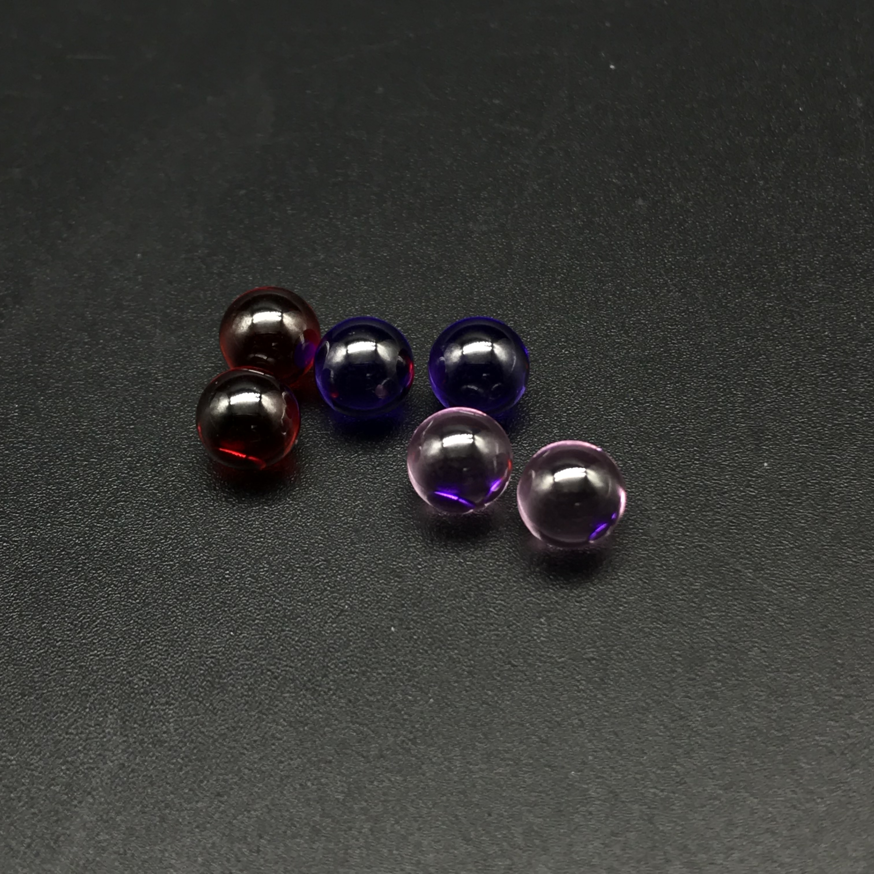 

Wholesale 6mm OD Quartz Terp Dab Pearls Ball Insert Pink Red Purple Quartz Ball For Quartz Banger Nails Glass Beaker Bongs Dab Rigs