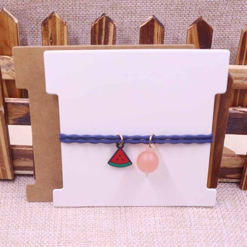 

2018 New Diy Hair Clip Card Size : 101x101mm (3.976x3.976'')100pcs Cards 400gsm Kraft paper Hair Clip Card Mak Cost Extra