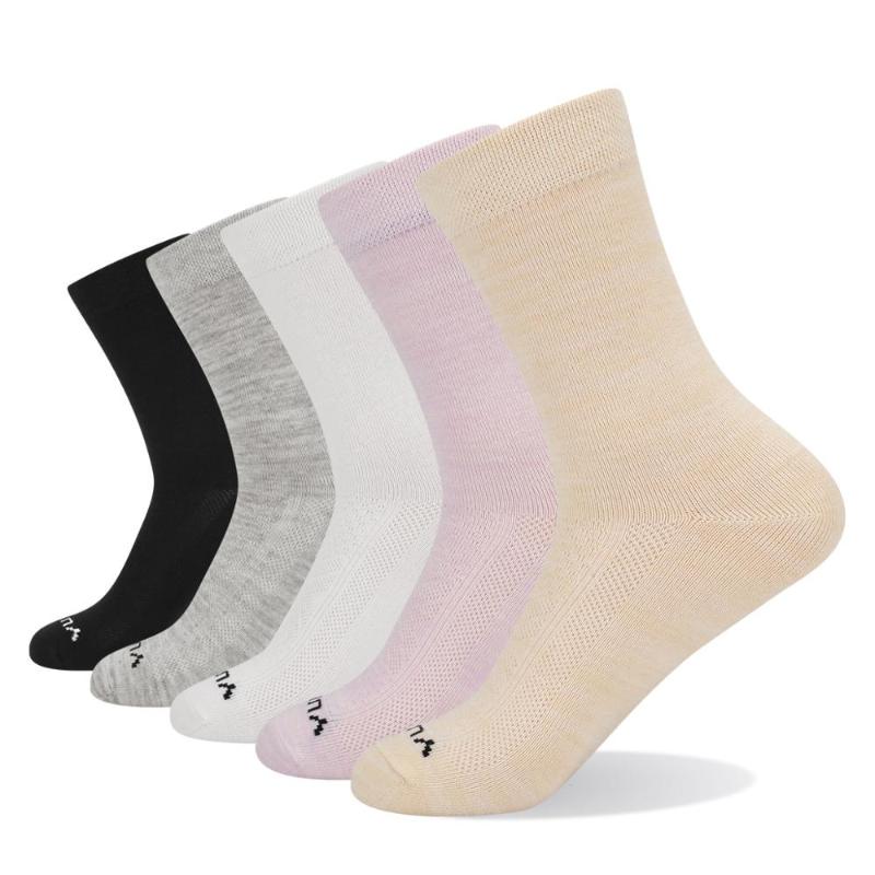 

YUEDGE Women's Crew Socks Comfort Combed Cotton Soft and Breathable Thin Casual Socks for Women, 1906dgy