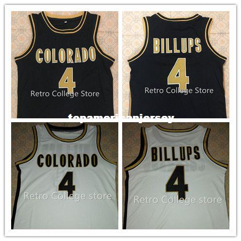 

#4 Chauncey Billups Colorado Buffaloes College Basketball Jerseys Retro Top Stitched McDonald ALL AMERICAN jersey vest Jerseys Ncaa, Black